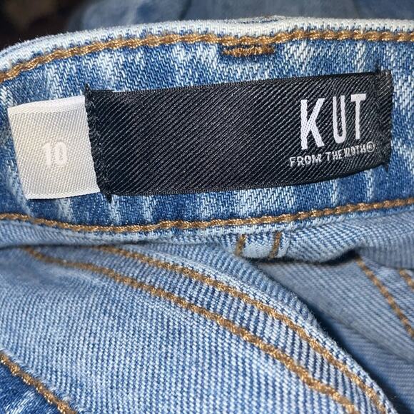 Kut from the Kloth Women’s Sz 10 Charlotte Wide Leg Crop Jeans High Rise - Picture 4 of 6